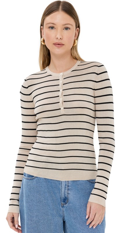 SIMKHAI Giorgia Henley Black Stripe