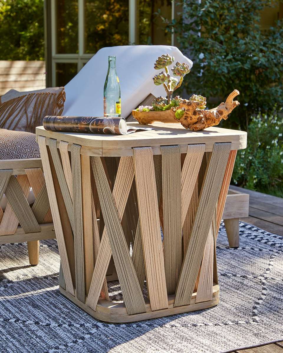 Boca Square Outdoor Side Table
