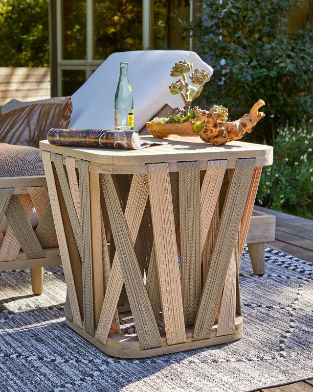 Boca Square Outdoor Side Table
