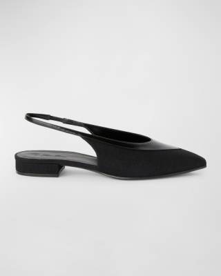 Loro Piana Rebecca Slingback Ballerina Flat
