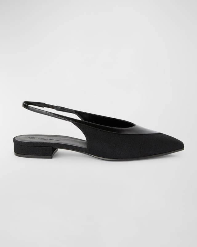 Loro Piana Rebecca Slingback Ballerina Flat
