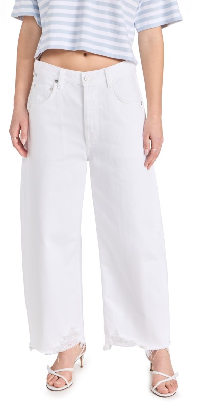 Citizens of Humanity Ayla Raw Hem Crop Jeans Harlow