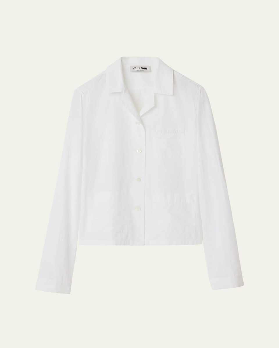Oversized Poplin Button Down Shirt