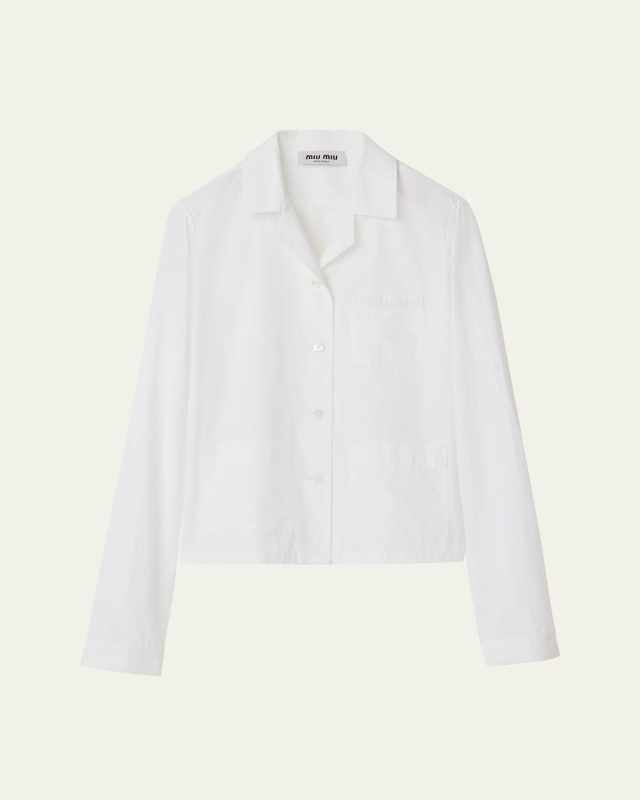 Oversized Poplin Button Down Shirt