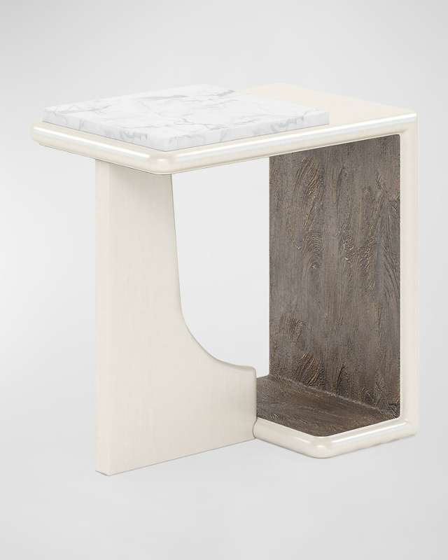 Blanc Chairside Table