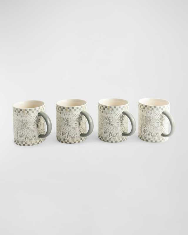 Sterling Cottage Mugs, Set of 4