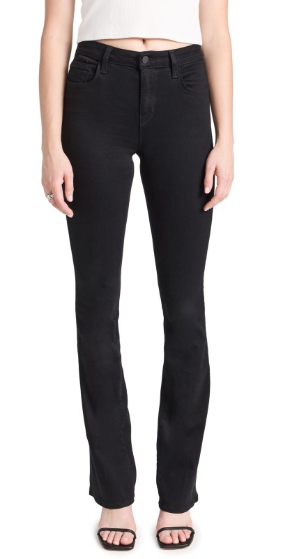 L'AGENCE Selma Sleek Baby Boot Jeans Noir