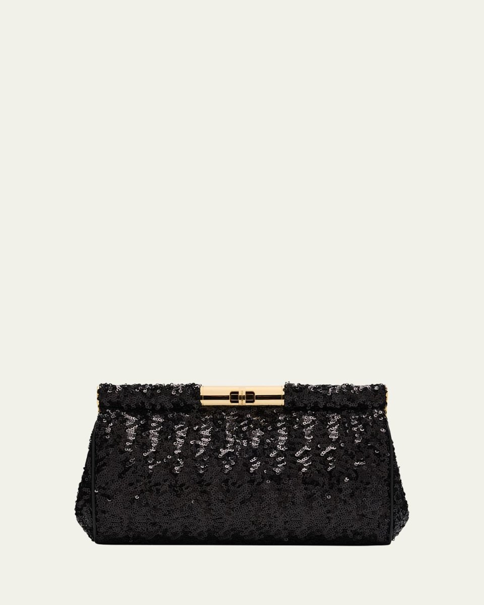 Marlene Medium Sequined Clutch Bag
