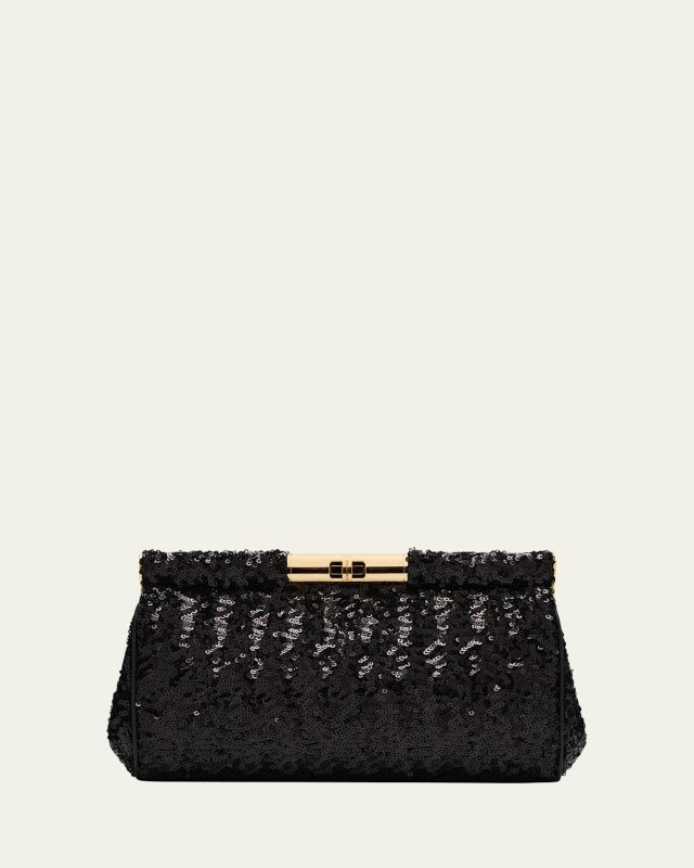 Marlene Medium Sequined Clutch Bag