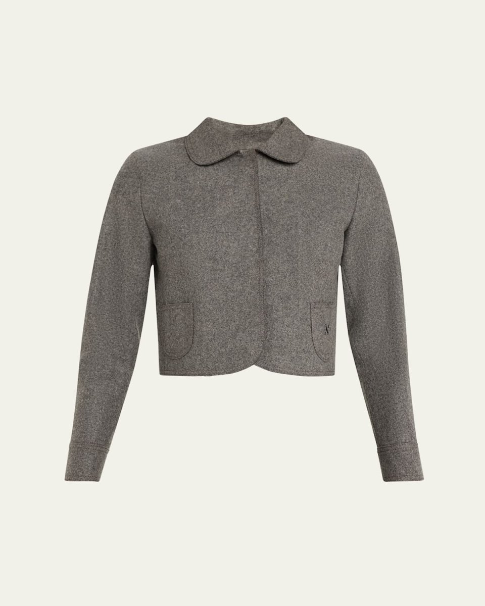Little Embroidered Wool Jacket