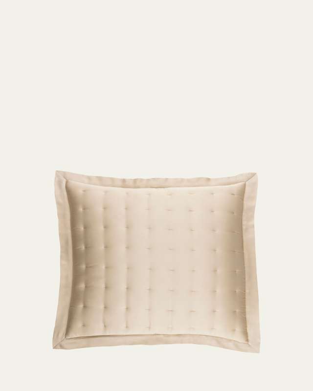 Puff Tencel Euro Sham, Sand