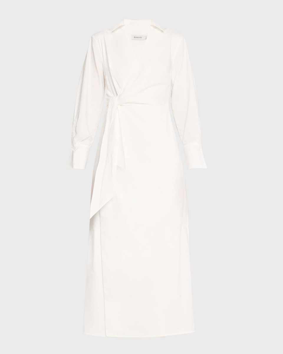 Briar Draped Midi Wrap Dress