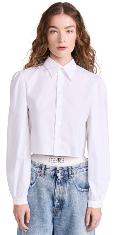 MM6 Maison Margiela Poplin Cotton Shirt White