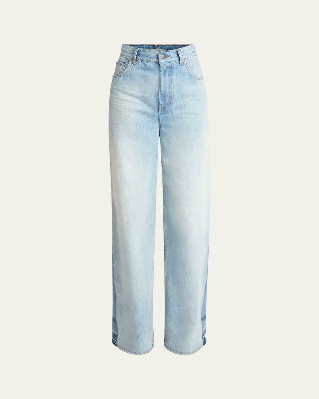 Denim Wide Leg Trousers