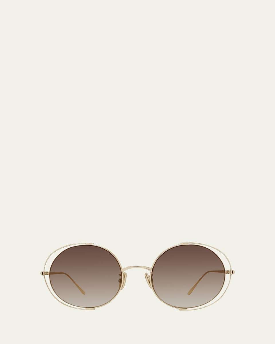 Signature Round Cutout Metal Sunglasses