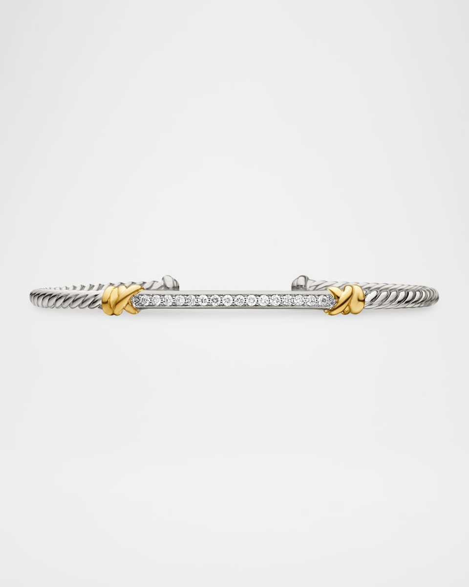 3mm Petite Helena Cable Station Bracelet in Silver