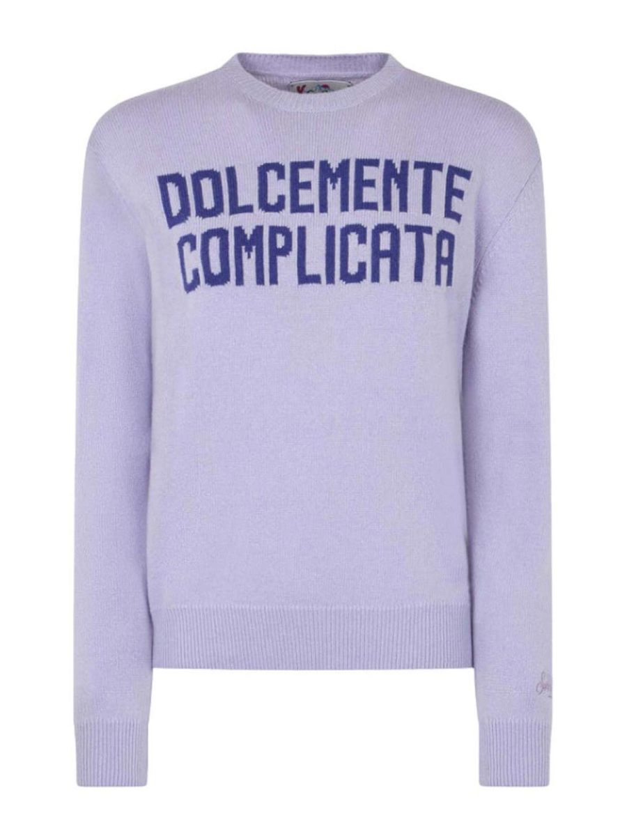 Mc2 Saint Barth Pull Col Bateau - Violet Clair