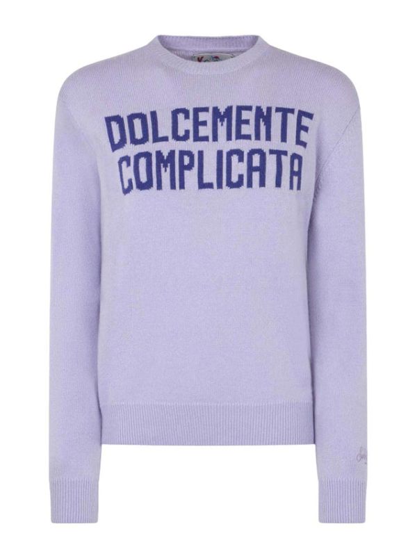 Mc2 Saint Barth Pull Col Bateau - Violet Clair
