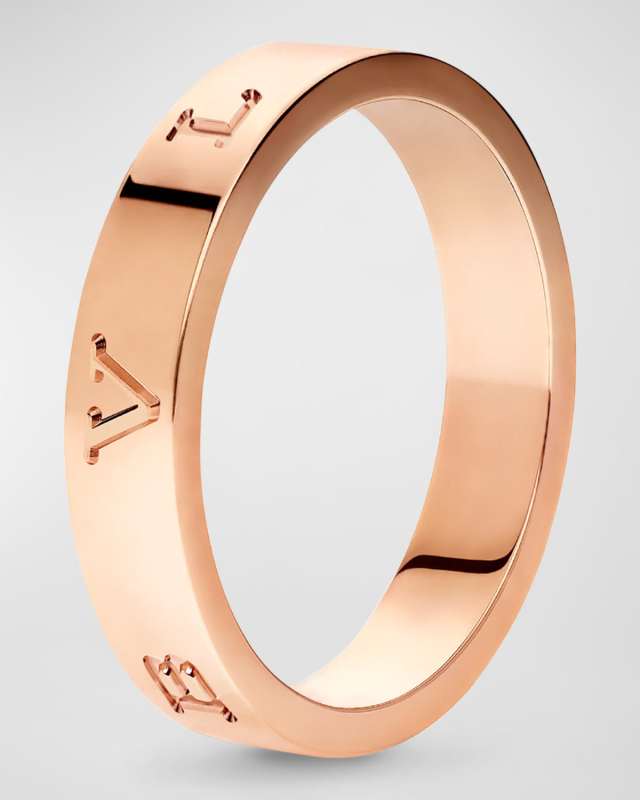 BULGARI Plain Band Ring in 18K Rose Gold