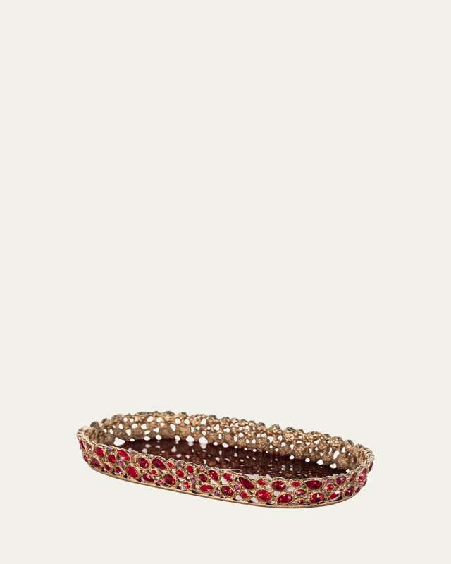 Ruby Bejeweled Tray
