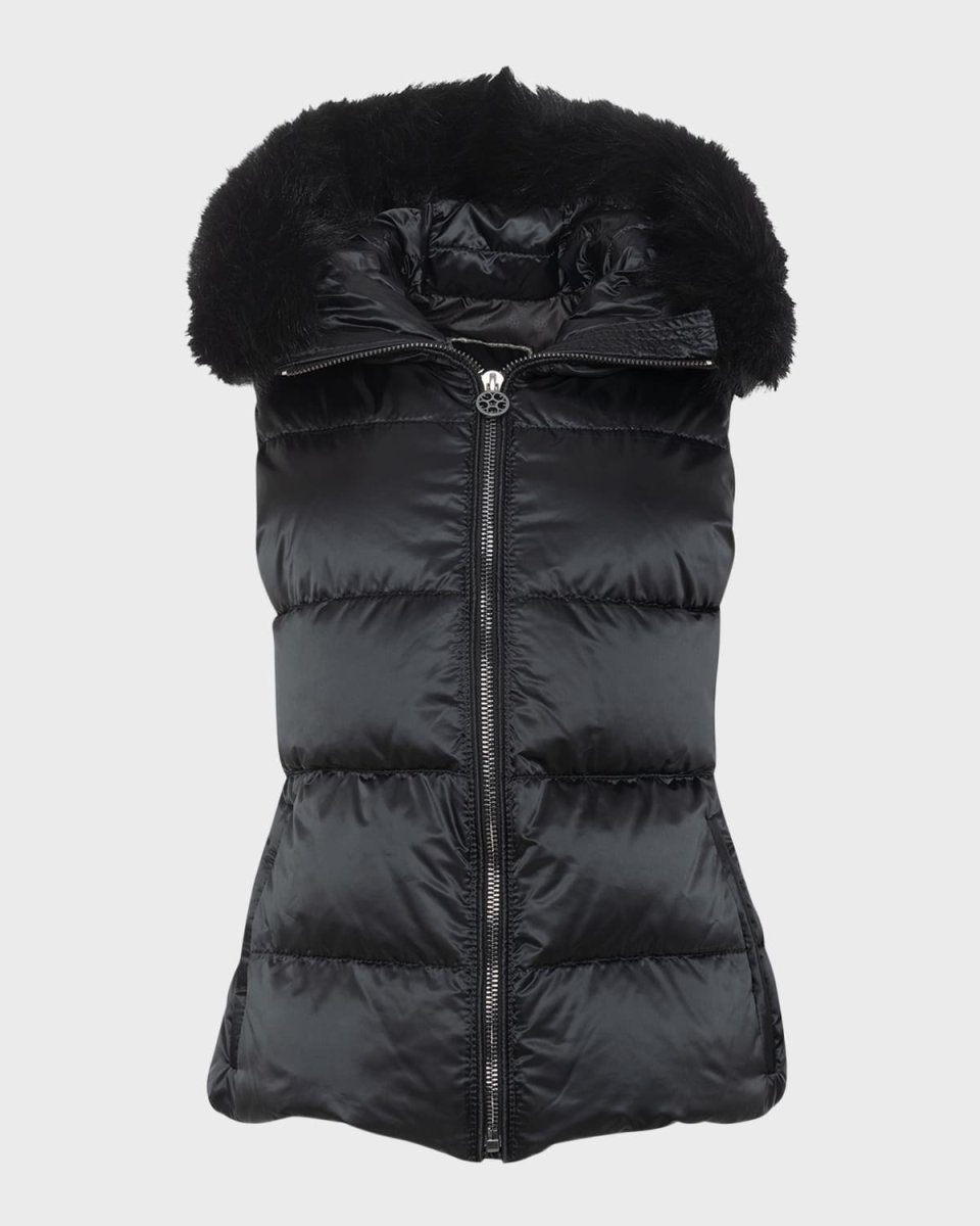 Apres-Ski Vest With Detachable Toscana Lamb Shearling Hood Tr