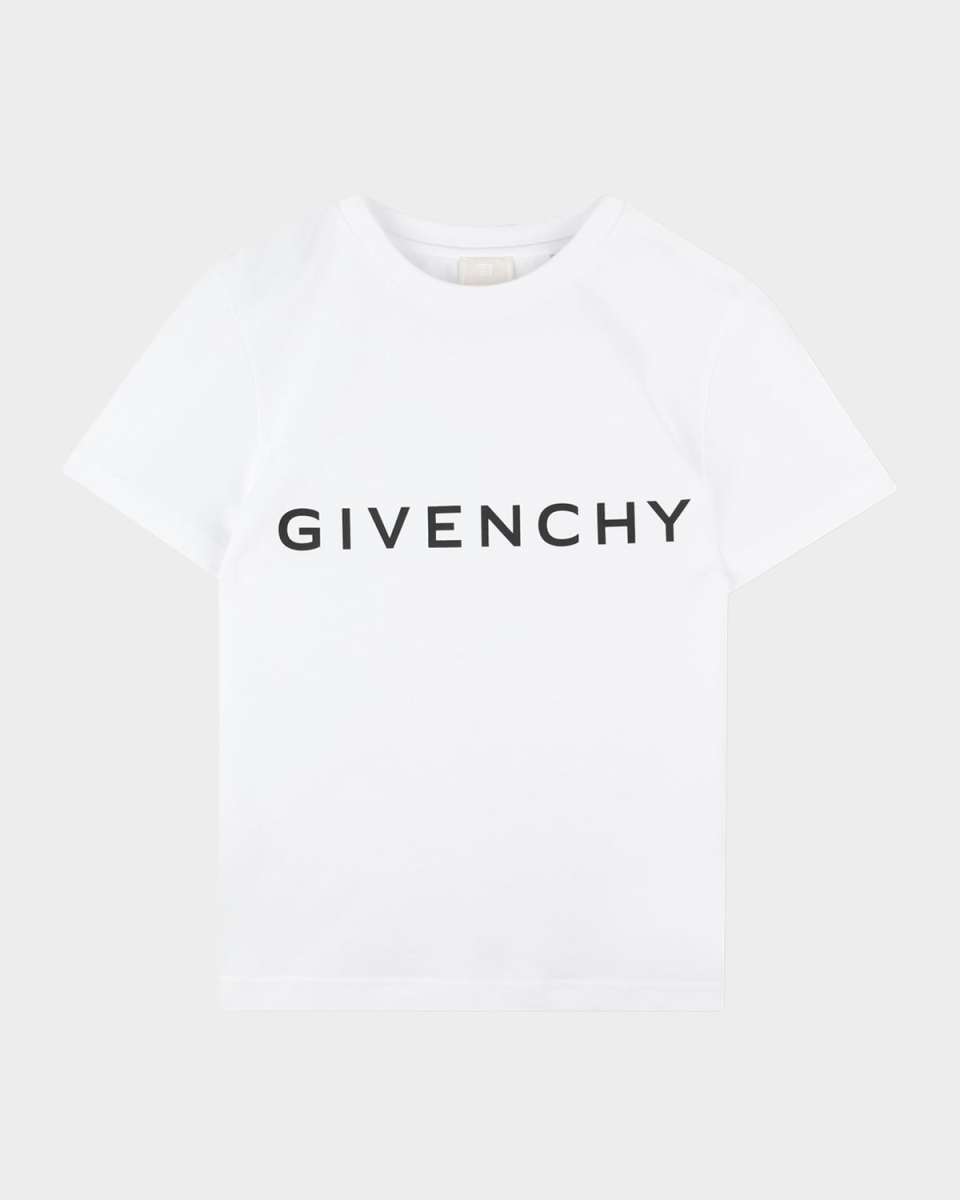 Boy's Contrast Logo-Print T-Shirt, Size 4-