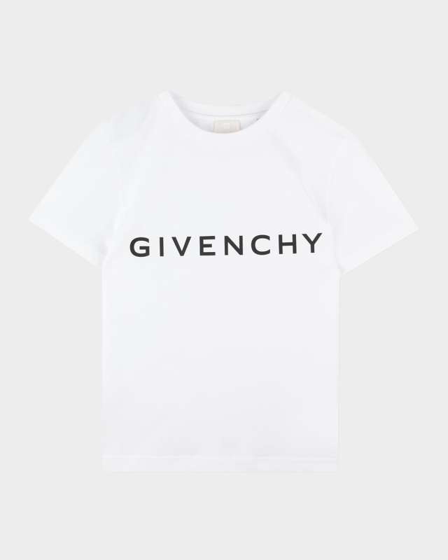Boy's Contrast Logo-Print T-Shirt, Size 4-
