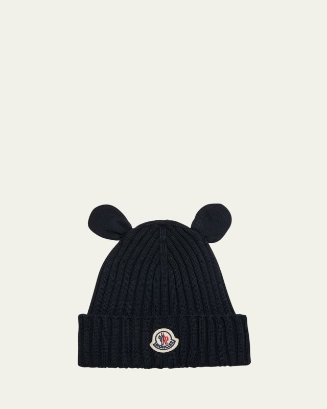 Boy's Embroidered Ribbed Hat