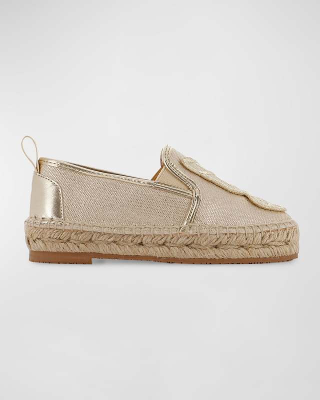 Girl's Butterfly Espadrille Flats, Toddler/Kids
