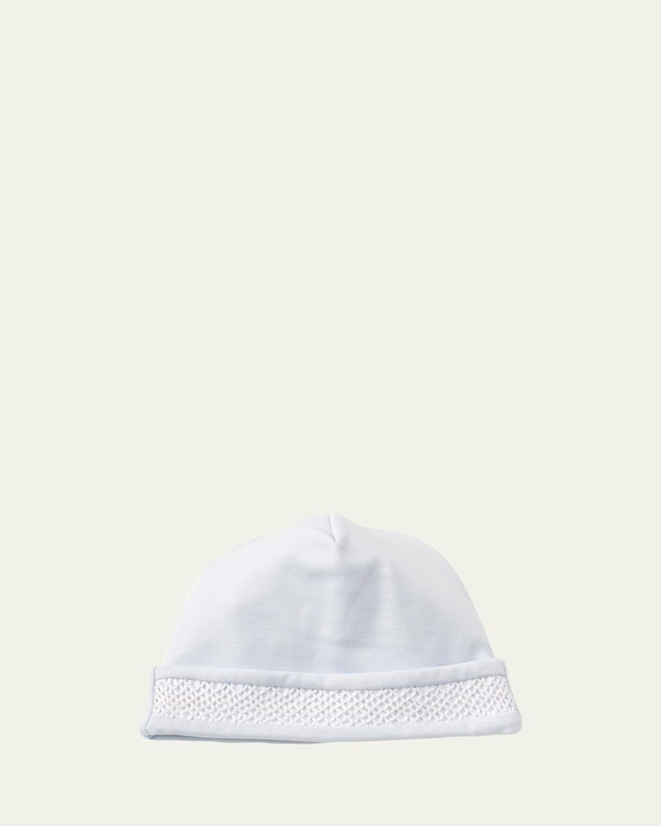 Boy's Hand-Smocked Pima Cotton Baby Hat