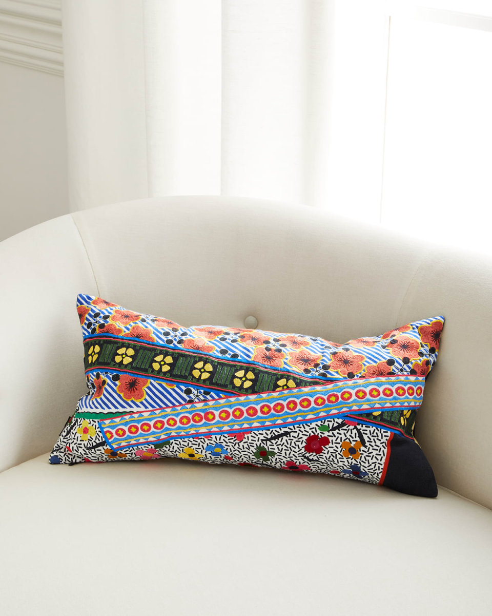 Reine Darles Lumbar Cushion, 24" x 12"