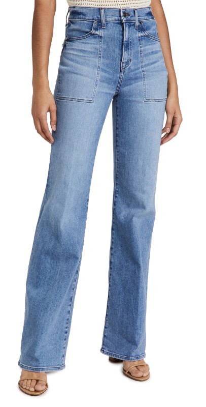 Veronica Beard Jean Crosbie Wide Leg Jeans Amethyst