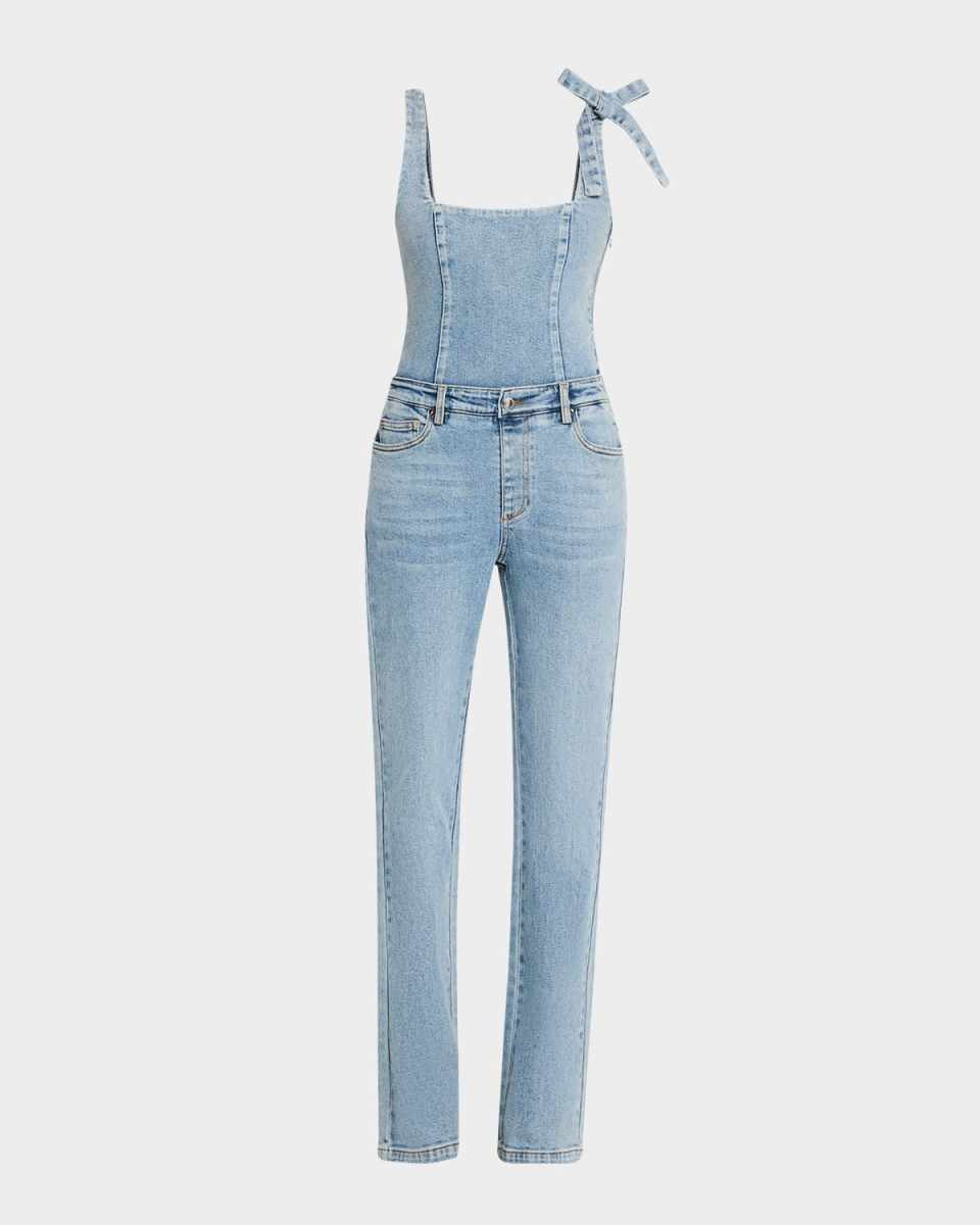 Dawson Sleeveless Denim Jumpsuit