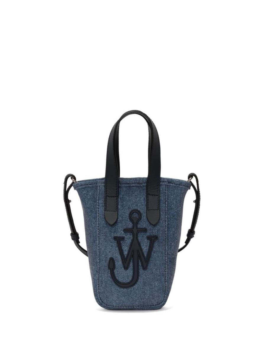 mini Belt denim tote bag