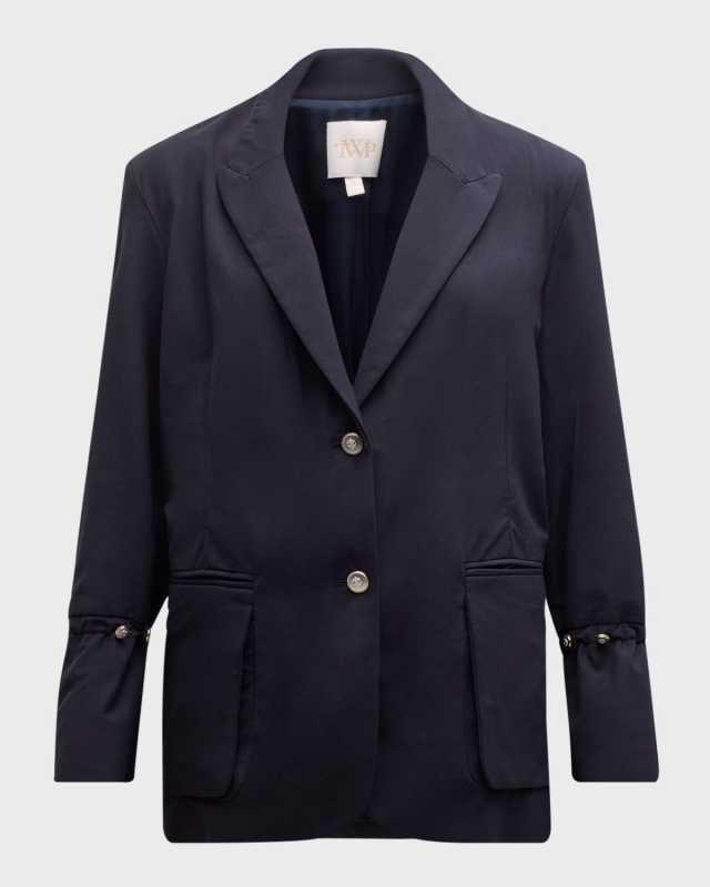 Mo Wool-Blend Oversized Blazer