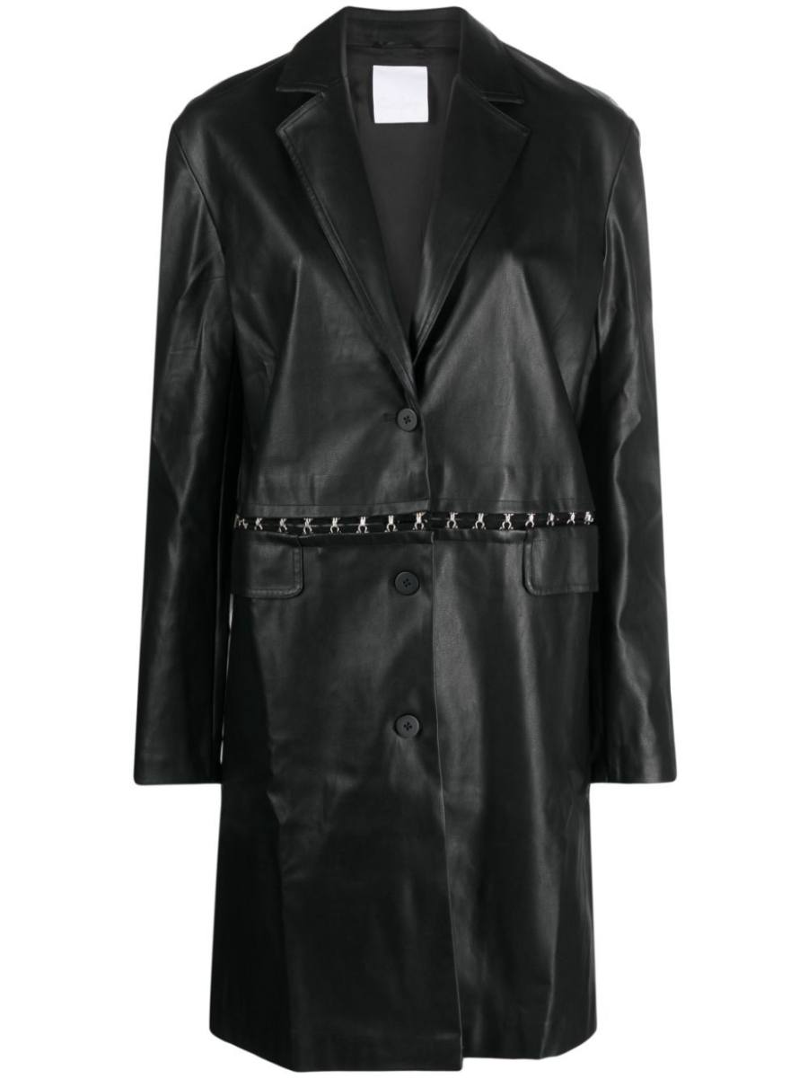 faux-leather jacket