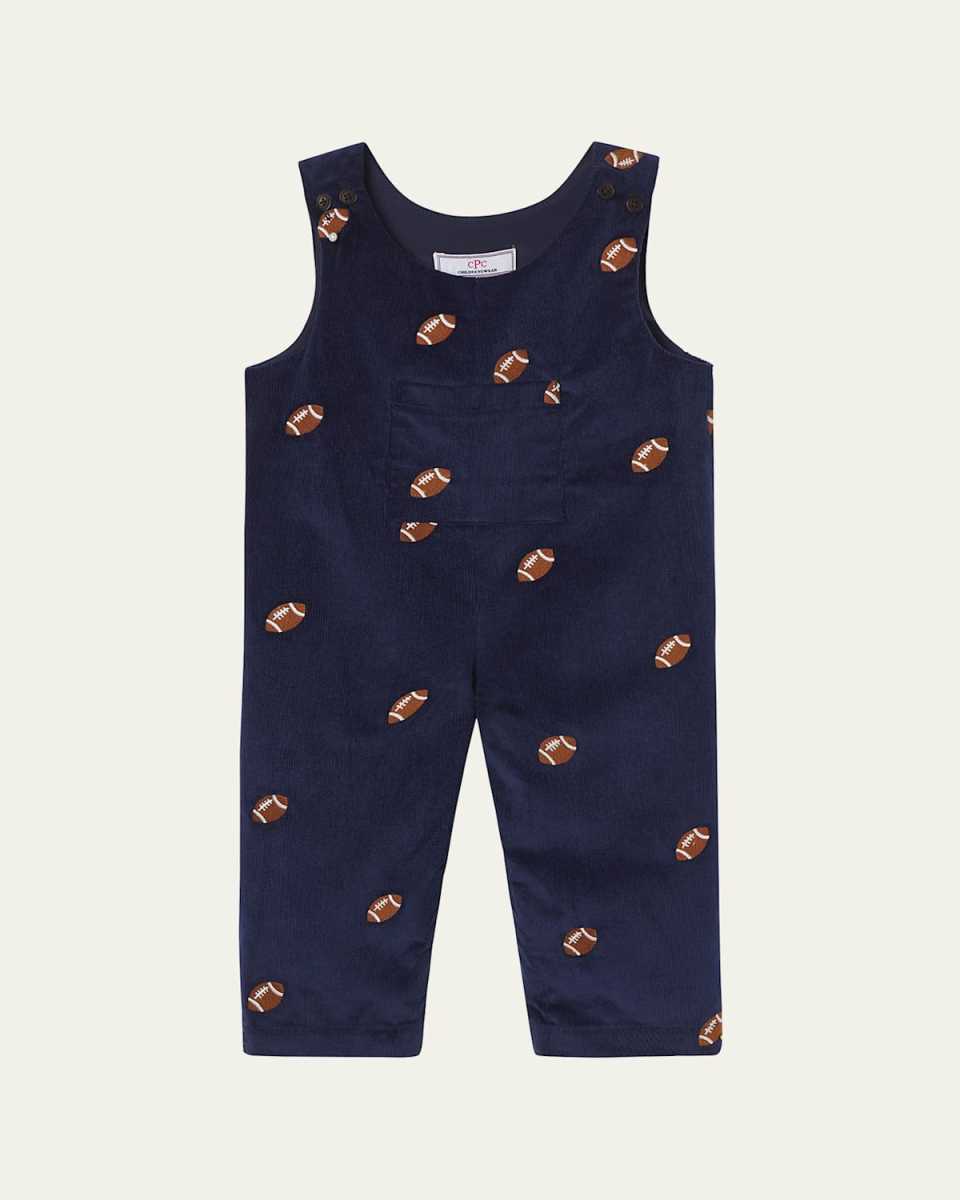 Boy's Tucker Corduroy Overalls, Size 3M-4T