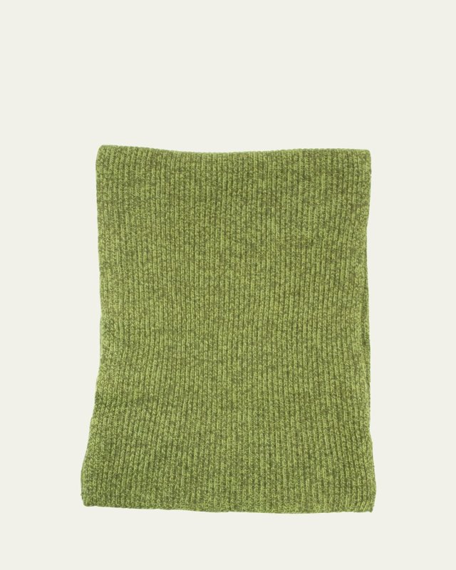 Tweed Ribbed Cashmere Scarf
