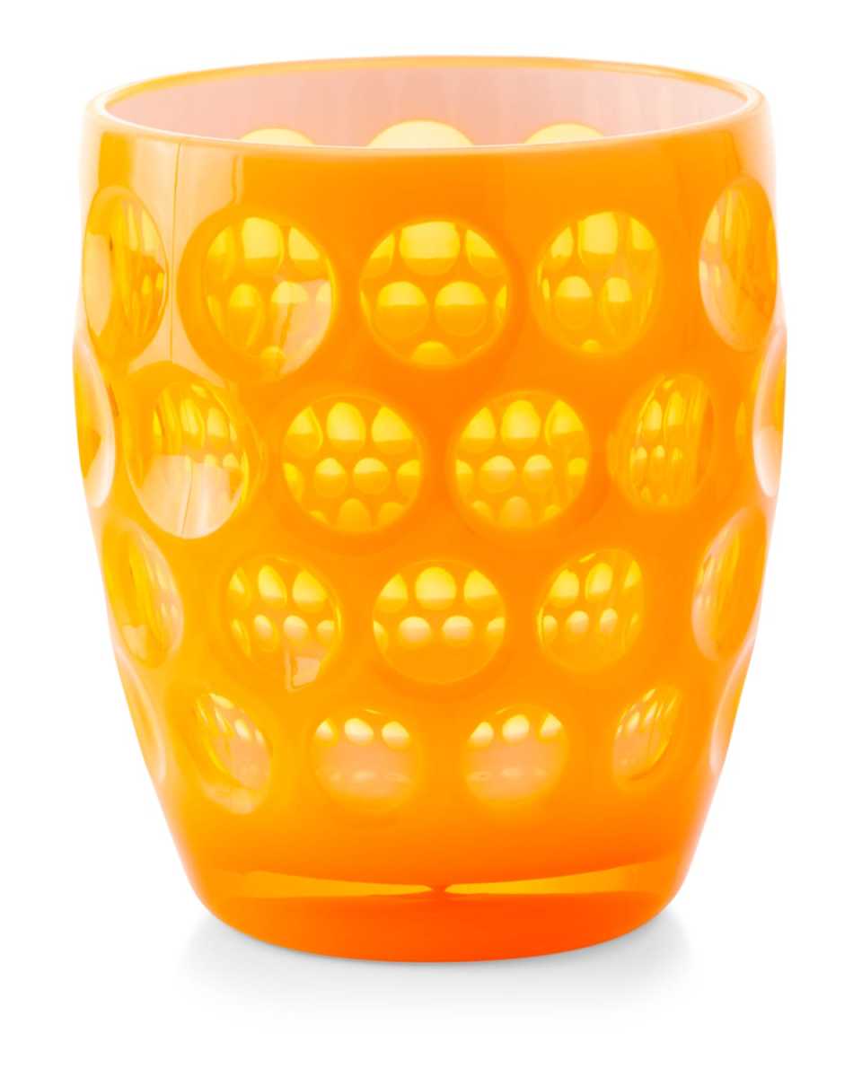 Lente Fluo Acrylic Drinking Glass, Orange