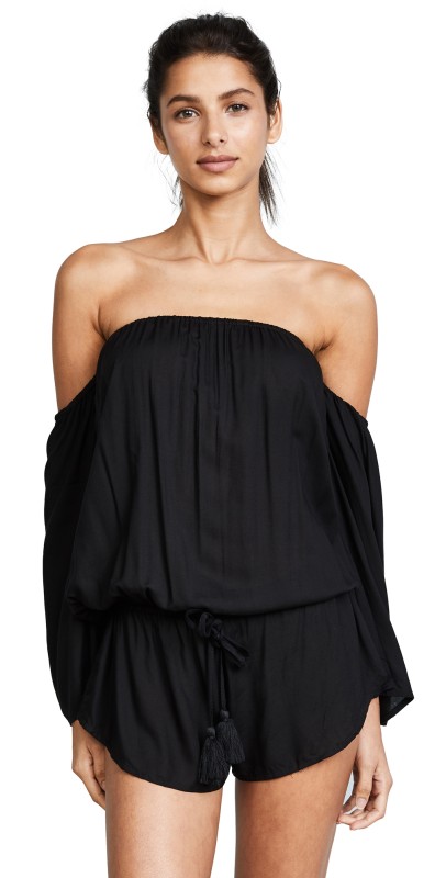 TIARE HAWAII Maddie Romper Black