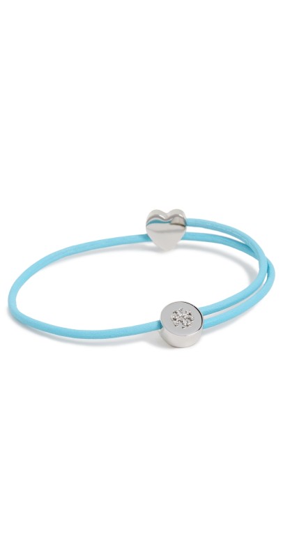 Tory Burch Kira Slider Bracelet Tory Silver/Light Blu