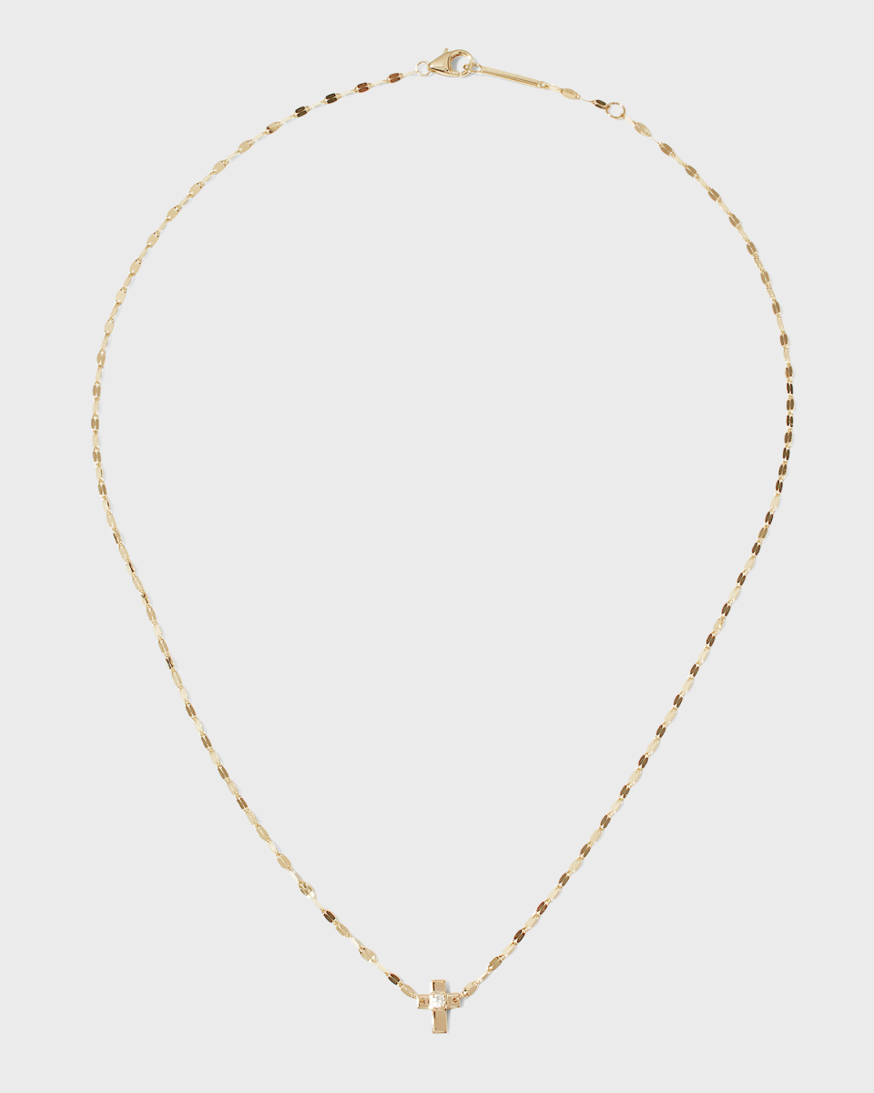 Solo Mini Cross Pendant Necklace