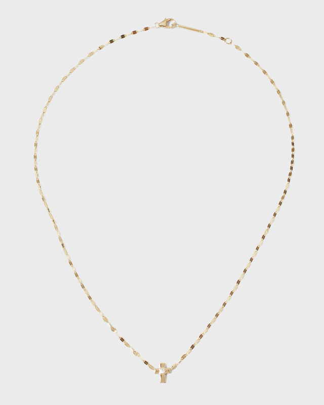 Solo Mini Cross Pendant Necklace
