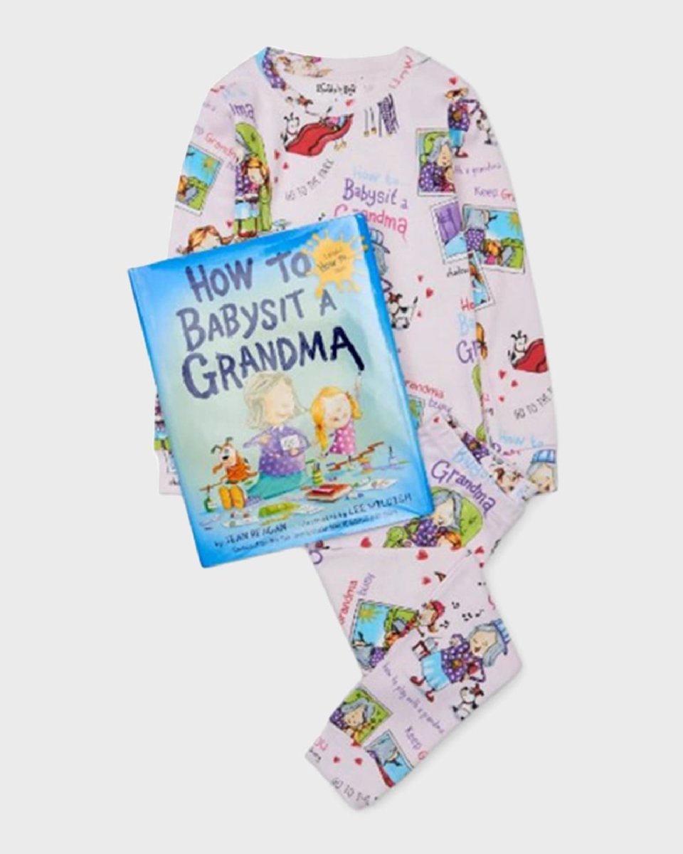 Kid's How to Babysit A Grandma Pajama Book Set, Size 2-