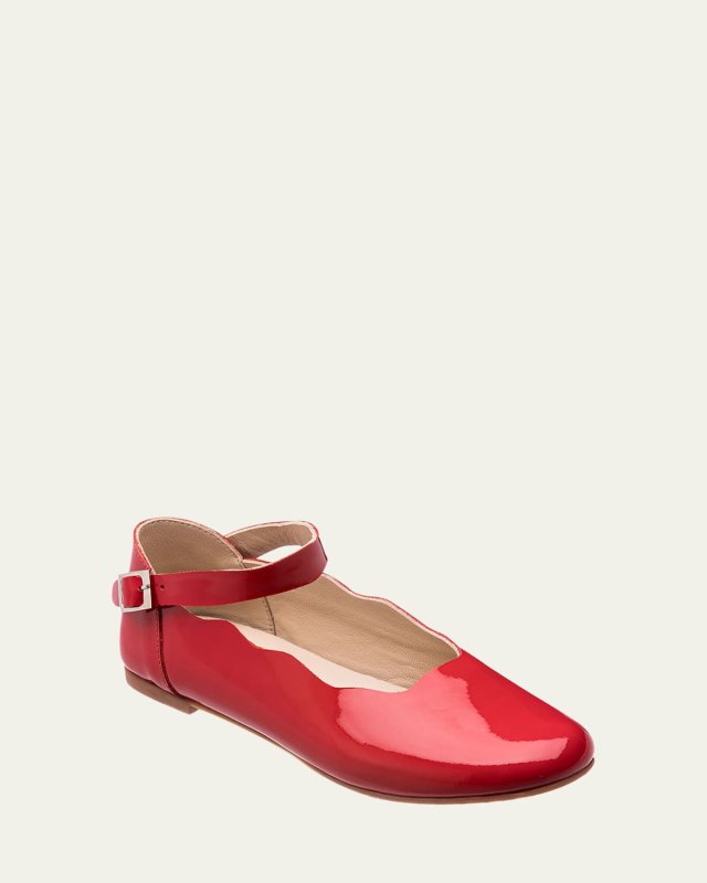 Girl's Ondina Patent Leather Ballerina Flats, Toddler/Kids