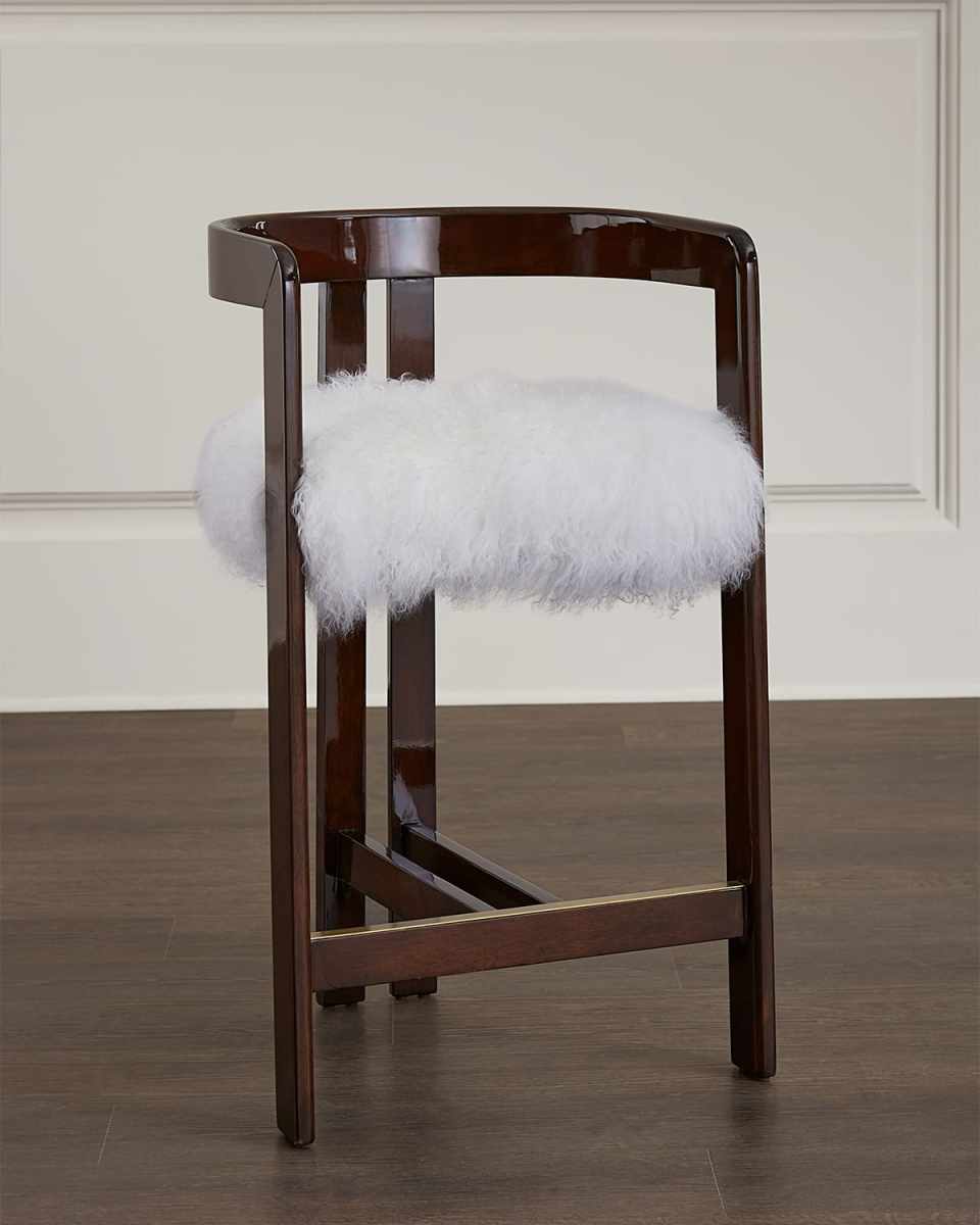 Burke Sheepskin Counter Stool - 25.5"