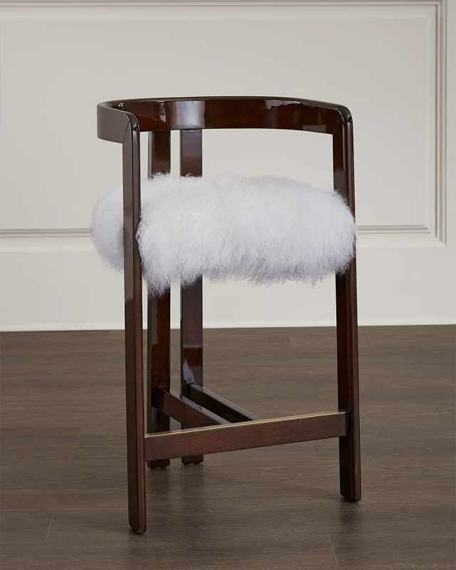 Burke Sheepskin Counter Stool - 25.5"