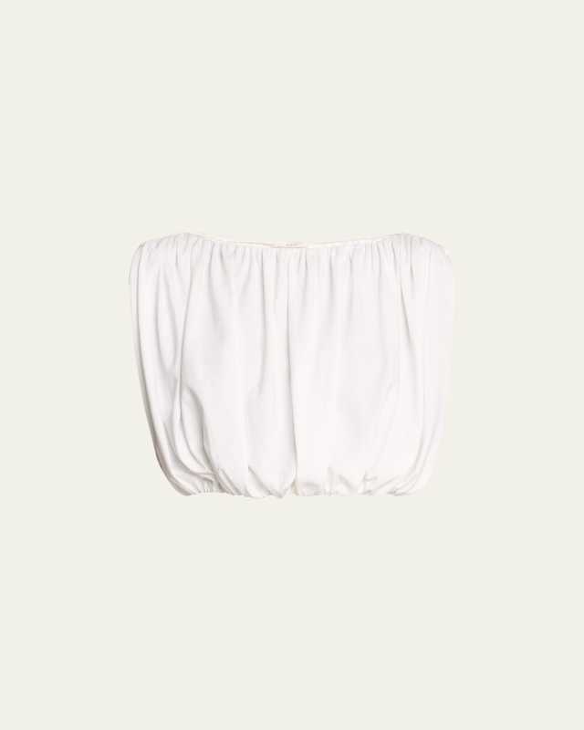 Nell Sleeveless Blouson Crop Top
