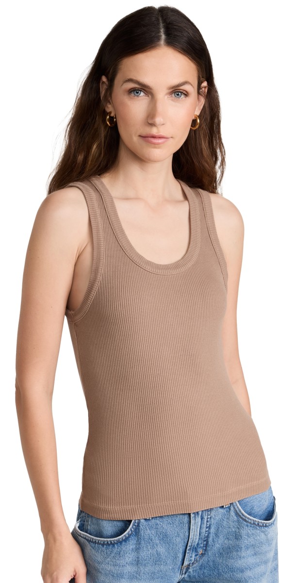 AGOLDE Poppy Tank Truffle