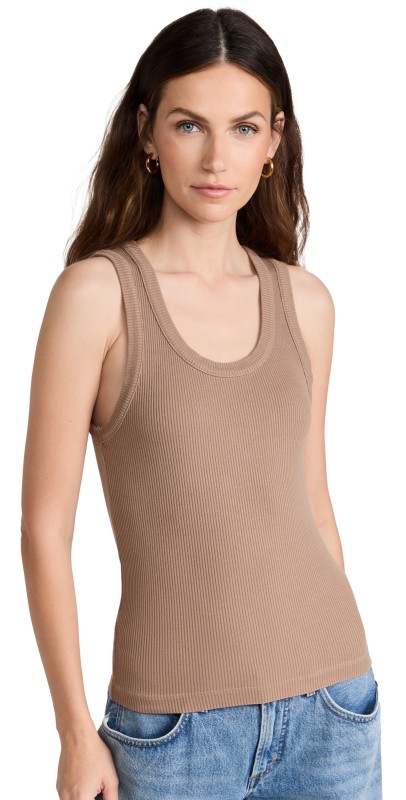 AGOLDE Poppy Tank Truffle